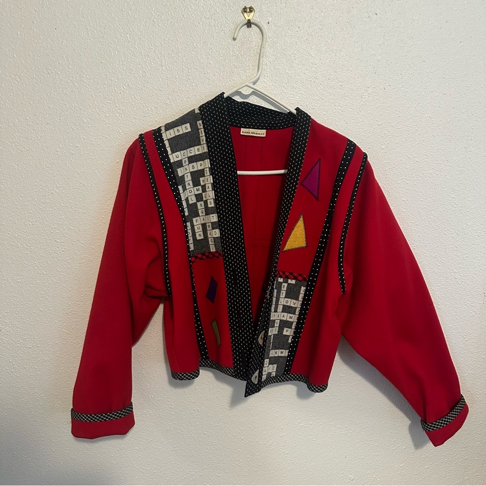 Colorful Geometric Patterned Jacket